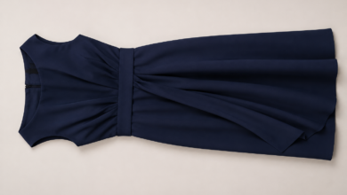 Navy Blue Dress